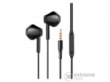 LENOVO XF06 fülhallgató SZTEREO, 3.5mm jack, mikrofon, felvevő gomb, hangerőszabályzó, Fekete