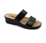 Leon 2020 női papucs fekete színben