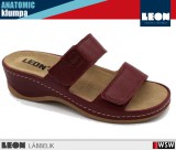 Leon ANATOMIC 2020 BURGUNDY komfort női papucs