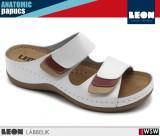 Leon ANATOMIC 904 WHITE komfort női papucs