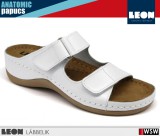 Leon ANATOMIC 905 WHITE komfort női papucs