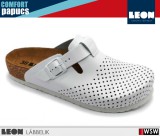 Leon COMFORT 4250 WHITE komfort női papucs