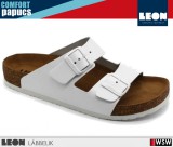 Leon COMFORT 4261 WHITE komfort női papucs