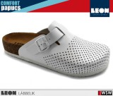 Leon COMFORT 4700 WHITE komfort férfi papucs