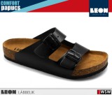Leon COMFORT 4703 BLACK komfort férfi papucs