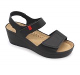 Leon Comfortstep 1080 női fekete bőr szandál 36-41