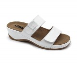 Leon Comfortstep 2020 női tört fehér papucs 36-41 kivehető talpbetéttel