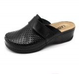 Leon Comfortstep 2022 női fekete klumpa kivehető talpbetéttel 36, 37