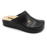 Leon Comfortstep 5002 fekete női bőr klumpa kivehető talpbetéttel 36-41 (munkavédelmi)