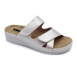 Leon Comfortstep 5011 női bőr perla papucs kivehető talpbetéttel 36-41