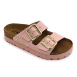Leon Comfortstep 6010 rose női bőr papucs 36, 37, 40, 41 - Birkenstockhoz hasonlatos talppal