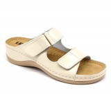 Leon Comfortstep 905 bézs női bőr papucs 40, 41