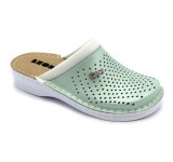 Leon Comfortstep V262 zöld női bőr papucs 36-41