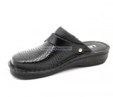 LEON V202M Comfort férfi bőr klumpa - Fekete (Előrendlhető)