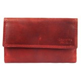Leonardo Verrelli női pénztárca valódi bőrből, 15x10 cm
