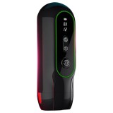 Leopárd Leopard - vibráló fel-le mozgó maszturbátor (fekete)