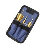 Lépcsős fúró, lépcsős fúró készlet, lépcsős lyukfúró (3 db) - Ajándék tároló táskával