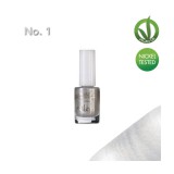 Lepo 607 Körömerősítő körömlakk, barna algával, No.1 Ezüst, 8 ml