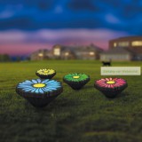 Leszúrható LED szolár virágok, színes, 4 db