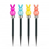 Leszúrható szolár lámpa - nyuszi - 1 fehér LED - 5,5 x 38,5 cm