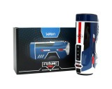 Leten SM Future Pro - hálózati lökő, nyögő, szorító, melegítő maszturbátor (kék)