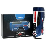 Leten SM Future Pro - hálózati lökő, nyögő, szorító, melegítő maszturbátor (kék)