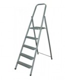 Létra 5 fokos fém, 150 kg teherbírással