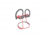 Letscom U8I Bluetooth 5.0 sztereó sport pink-szürke headset szövet táskával