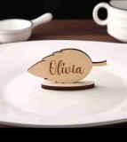 Levél formájú ültetőkártya