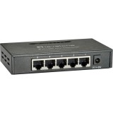 Level One LevelOne GEU-0523 Unmanaged Gigabit Ethernet Fekete hálózati switch