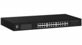 LevelOne Switch 28x GE GEP-2841 2xGSFP 370W 24xPo - Switch - Copper Wire