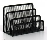 Levéltartó, fémhálós, VICTORIA OFFICE, fekete (IVIC04)
