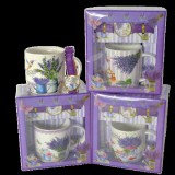 Levendulás bögre karórával CH2609