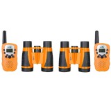 Levenhuk LabZZ WTT10 narancssárga walkie-talkie és kétszemes távcső készlet - 79671