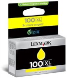 Lexmark 100XL 100 XL yellow eredeti tintapatron