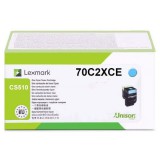 Lexmark 702XC Cián eredeti toner
