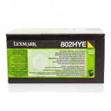 Lexmark 802HYE nagy kapacitású festékkazetta sárga (3k) (80C2HYE) (80C2HYE) - Nyomtató Patron