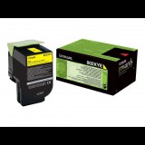 Lexmark 802XYE extra nagy kapacitású festékkazetta sárga (4k) (80C2XYE) (80C2XYE)