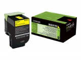 Lexmark 80C2XYE 1 db Sárga Eredeti toner