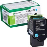 Lexmark C242XC0 extranagy kapacitású festékkazetta (ciánkék) (C242XC0)
