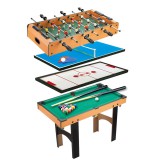 Leziter 4 az 1-ben játékasztal, csocsó, ping-pong, biliárd és léghoki játékhoz