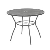 Leziter Arko fém mesh kerek kerti asztal antracit