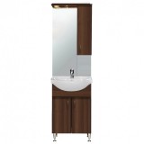 Leziter Bianca Plus 55 komplett fürdőszobabútor, aida dió színben, jobbos nyitási irány