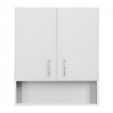 Leziter Bianca Plus 60-as Faliszekrény 2 ajtóval, nyitott alsó résszel, magasfényű fehér színben