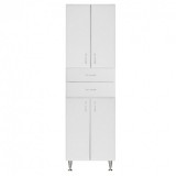 Leziter Bianca Plus 60 magas szekrény 4 ajtóval, 2 fiókkal, magasfényű fehér színben
