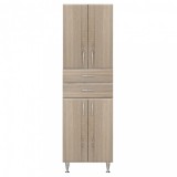 Leziter Bianca Plus 60 magas szekrény 4 ajtóval, 2 fiókkal, sonoma tölgy színben