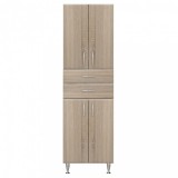 Leziter Bianca Plus 60 magas szekrény 4 ajtóval, 2 fiókkal, sonoma tölgy színben