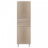 Leziter Bianca Plus 60 magas szekrény 4 ajtóval, 2 fiókkal, sonoma tölgy színben