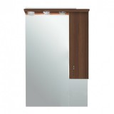 Leziter Bianca Plus 65 fürdőszoba bútor felsőszekrény, aida dió színben, jobbos nyitásirány