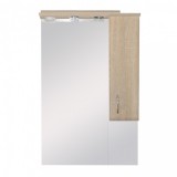 Leziter Bianca Plus 65 fürdőszoba bútor felsőszekrény, sonoma tölgy színben, jobbos nyitásirány
